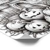 Halloween volwassen kleuring poster (Hoek)