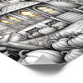 Halloween volwassen kleuring poster (Hoek)