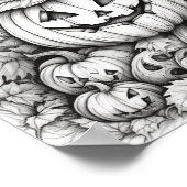 Halloween volwassen kleuring poster (Hoek)