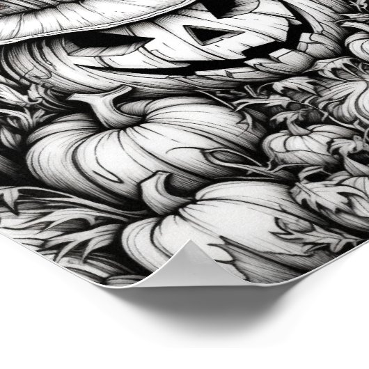 Halloween volwassen kleuring poster (Hoek)