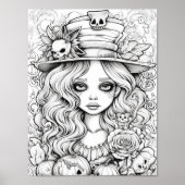 Halloween volwassen kleuring poster (Voorkant)