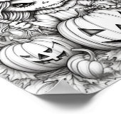 Halloween volwassen kleuring poster (Hoek)