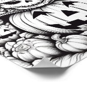 Halloween volwassen kleuring poster (Hoek)