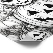 Halloween volwassen kleuring poster (Hoek)