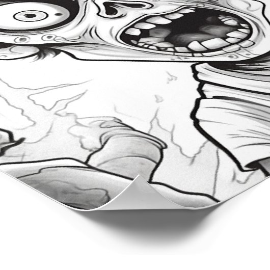 Halloween volwassen kleuring poster (Hoek)