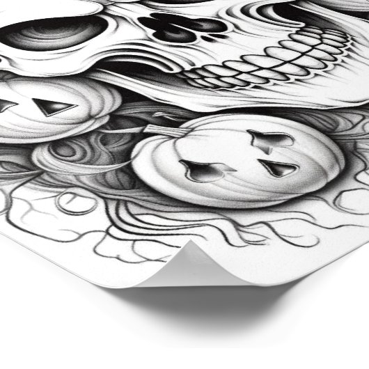 Halloween volwassen kleuring poster (Hoek)