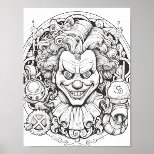 Halloween volwassen kleuring poster