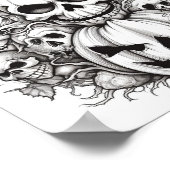 Halloween volwassen kleuring poster (Hoek)