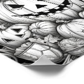 Halloween volwassen kleuring poster (Hoek)