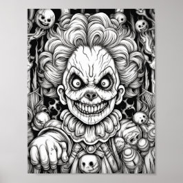 Halloween volwassen kleuring poster