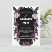 Halloween Volwassenen Spooky Gothic Kostuumfeest Kaart (Staand voorkant)