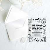 Halloween vond haar Boo Vrijgezellenfeest Acryl Uitnodigingen