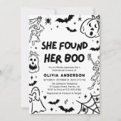 Halloween vond haar Boo Vrijgezellenfeest Kaart (Voorkant)