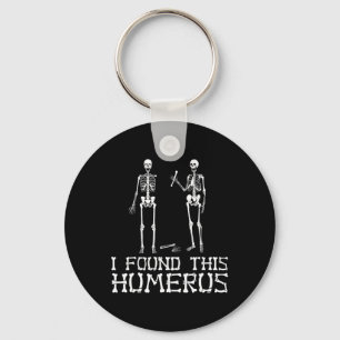 Halloween vond ik dit humerusskelet humoristisch sleutelhanger