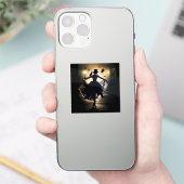 Halloween Voodoo Koningin Dansnacht Sticker (Telefoon)