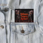 Halloween Voor Altijd In Mijn Hart Gotische Pompoe Button (Insitu)
