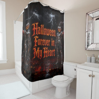Halloween Voor Altijd In Mijn Hart Gotische Pompoe Douchegordijn