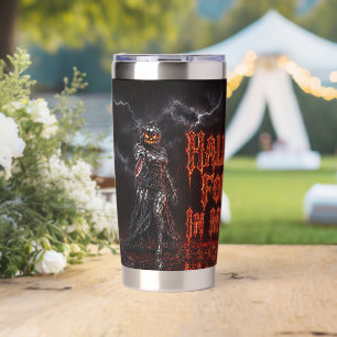Halloween Voor Altijd In Mijn Hart Gotische Pompoe Geïsoleerde Drinkbeker