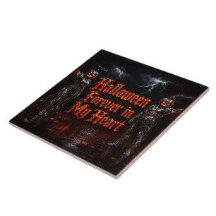 Halloween Voor Altijd In Mijn Hart Gotische Pompoe Tegeltje