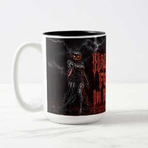 Halloween Voor Altijd In Mijn Hart Gotische Pompoe Tweekleurige Koffiemok
