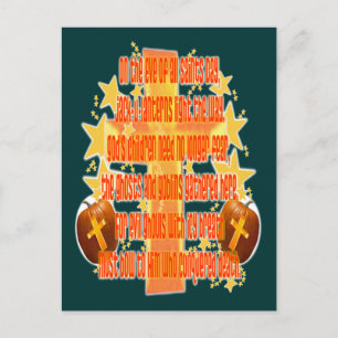 Halloween voor christenen (gedicht) briefkaart