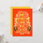 Halloween voor christenen (gedicht) kaart (Voorkant / Achterkant in situ)