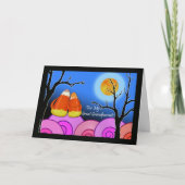 Halloween voor grote grootouders Candy Corn Pair Kaart (Voorkant)