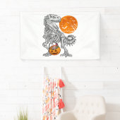 Halloween voor Jongens Kinder Dinosaurus Skelet Tr Spandoek (Insitu)