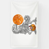 Halloween voor Jongens Kinder Dinosaurus Skelet Tr Spandoek (Verticaal)