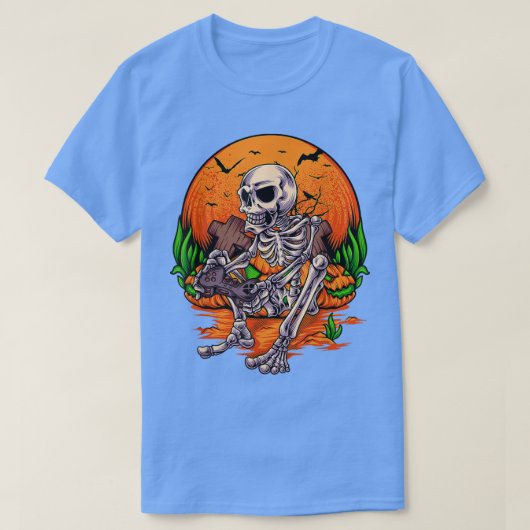 Halloween voor jongens Kinder Mannen Skeleton Gami T-shirt (Design voorkant)