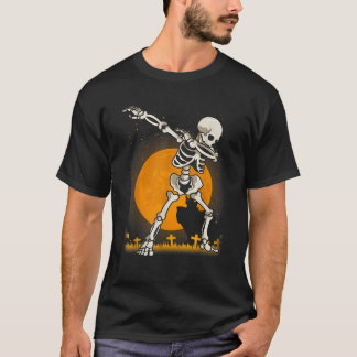 Halloween voor jongens Kinder meisjes Dabbing Skel T-shirt
