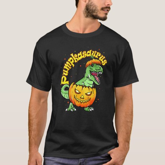 Halloween voor jongens Kinder pomp Pumpkasaurus Di T-shirt (Voorkant)