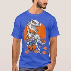 Halloween voor jongens Mannen Dinosaur T Re Skelet T-shirt