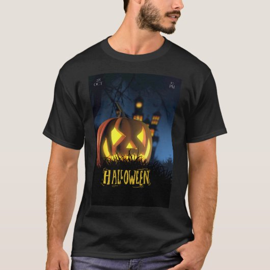 Halloween voor mannen t-shirt (Voorkant)