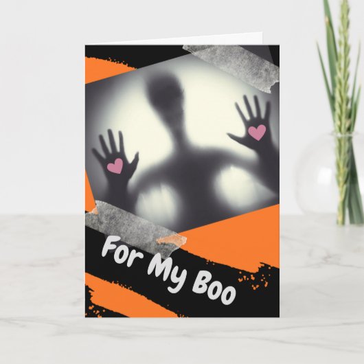 Halloween voor mijn Boo Boyvriend Kaart (Voorkant)