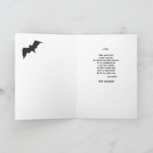 Halloween voor mijn meisje, uil dode boom maan vle kaart (Binnen)