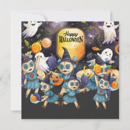 Halloween voor Pickleball Speler Feest  Feestdagenkaart