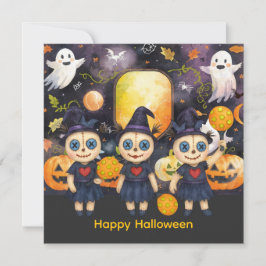Halloween voor Pickleball Speler Feest  Feestdagenkaart