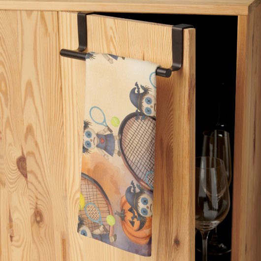 Halloween voor tennisspeler theedoek (Derde Gevouwen)
