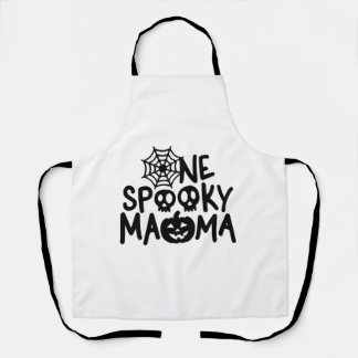 Halloween voor vrouwen Halloween One Spooky Mamma Schort
