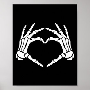 Halloween voor vrouwen Skeleton Vrouwen Halloween Poster