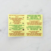 Halloween - Voorbeeld notitie grootte Activiteit k Kaart (Binnen)