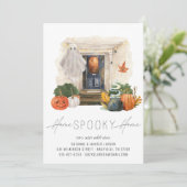 Halloween Voordeur Verhuisbericht Aankondiging (Staand voorkant)