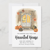 Halloween Voordeur Verhuizing Aankondiging (Voorkant)