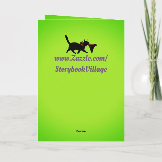 Halloween Vouwkaart Kaart (Achterkant)