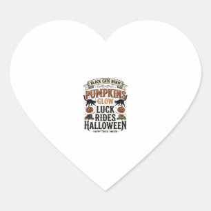 Halloween vrachtwagenchauffeur shirt met zwarte ka hart sticker