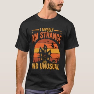 Halloween vreemd en ongebruikelijk spookhuis Grafi T-shirt