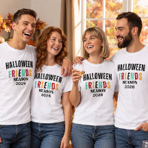 Halloween Vrienden Crew 2026 T-Shirt