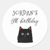 Halloween Vrienden Schattige Modern Boy Verjaardag Ronde Sticker (Voorkant)