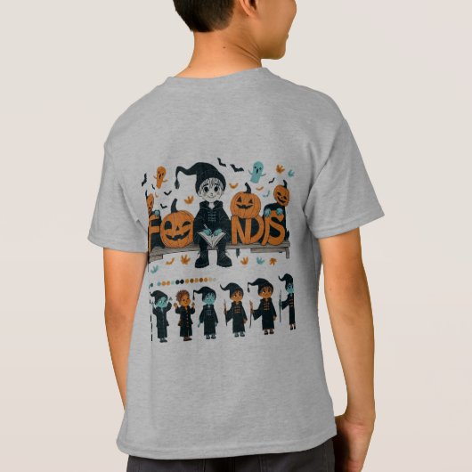 Halloween vrienden t-shirt (Achterkant)